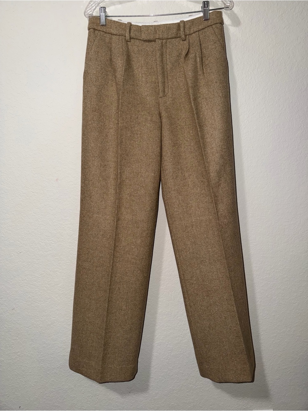 Favorite Daughter Elmwood Collection Straight-Leg Pleated Wool-Blend Pants